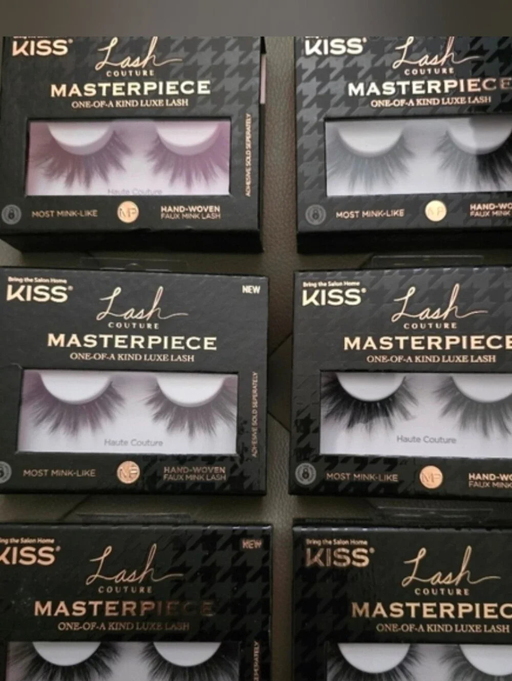 KISS 6 Pieces Lash Couture Masterpiece Faux Mink False Lashes - Black